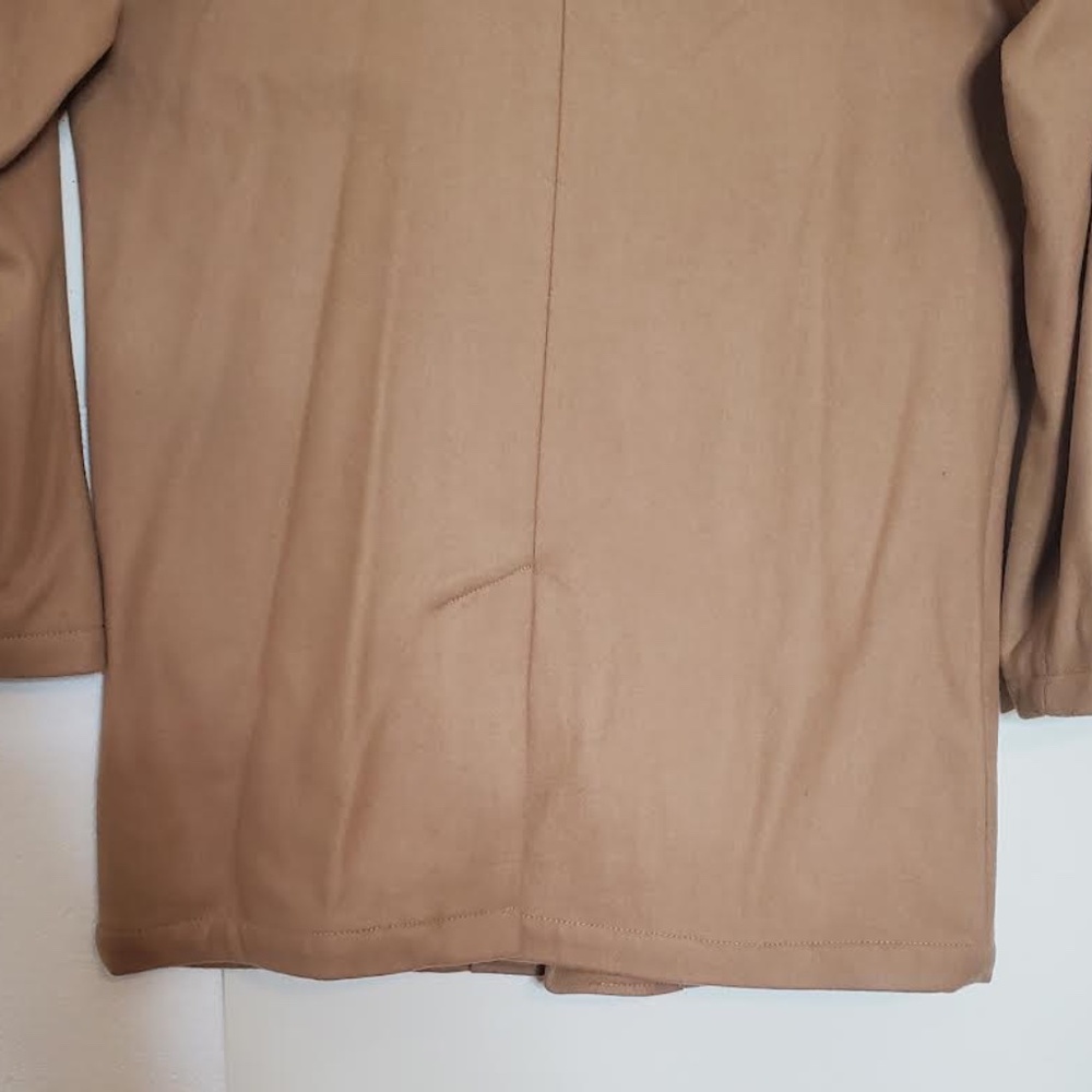 GAP Men's Mid-Length Wool Blend Tan Trench Coat - Picture 8 of 10
